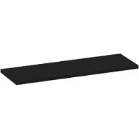 Brauer Ocean Medium Topblad 139,4x46cm - MDF - Mat Zwart - Badkamermeubels, Wastafelbladen - 8720724561862