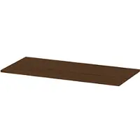 Ink Topdeck 45 Topblad T.b.v. Onderkast - 100x45x1,6cm - MFC - Warm Walnoot - Badkamermeubels, Wastafelbladen - 8718835393236