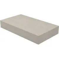 Ink Blocq Fonteinplateau 40x22cm Keramische Slab - Zonder Uitsparing - Travertin Mat - 8718835388812 - Wastafels, Fonteinen, Topbladen