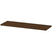 Ink Topdeck 45 Topblad T.b.v. Onderkast - 140x45x3,5cm - MFC - Warm Walnoot - Badkamermeubels, Wastafelbladen - 8718835393564