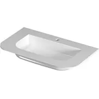 Ink Concept R Fora Wastafel Midden Keramiek - 1 Kraangat - 80x45cm - Glans Wit - 8718835391348 - Rechthoekig - Wastafels, Meubelwastafels