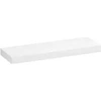 Brauer Creek Topblad Vrijhangend 139,4x50cm - MDF - Hoogglans Wit - Badkamermeubels, Wastafelbladen - 8720724562319