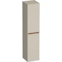 Brauer Elevate badkamerkast - 160x35x35cm - excl. opleggrepen - 2 deuren - links- of rechtsdraaiend - mat beige HK-EL160MB