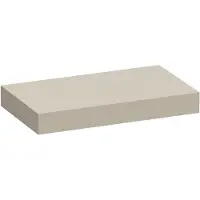 Brauer Creek Topblad Vrijhangend 80,6x50cm - MDF - Mat Beige - Badkamermeubels, Wastafelbladen - 8720724562463