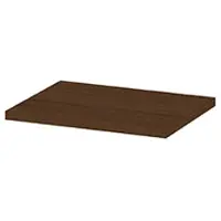 Ink Topdeck 45 Topblad T.b.v. Onderkast - 60x45x3,5cm - MFC - Warm Walnoot - Badkamermeubels, Wastafelbladen - 8718835393380