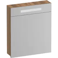 Brauer Promise Spiegelkast 59x70cm MFC 1 Deur Met Directe LED Verlichting Boven - Rechtsdraaiend - Honey - Spiegels, Spiegelkasten - 8720724559692