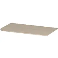Ink Concept R Topplaat Keramische Slab Tbv Links Afgeronde Onderkast - 80x45cm - Travertin Matt - Badkamermeubels, Wastafelbladen - 8718835405946