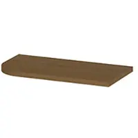 Ink Concept R Fontein Topblad Afgerond 40x22cm Fineer - Links - Light - 8718835408770 - Wastafels, Fonteinen, Topbladen