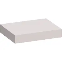 Brauer Creek Topblad Vrijhangend 59,6x50cm - MDF - Mat Zand - Badkamermeubels, Wastafelbladen - 8720724562364