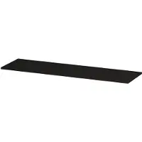 Ink Topdeck 45 Topblad T.b.v. Onderkast - 160x45x1,6cm - Fineer - Matt Intens Black - Badkamermeubels, Wastafelbladen - 8718835663520