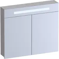 Brauer Promise Spiegelkast 80x70cm MFC 2 Deuren Met Directe LED Verlichting Boven - Forest Seashell - Spiegels, Spiegelkasten - 8720724559456