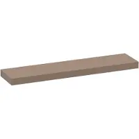Brauer Creek Topblad Vrijhangend 198,6x50cm - MDF - Mat Mokka - Badkamermeubels, Wastafelbladen - 8720724562609