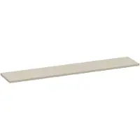 Brauer Ocean Medium Topblad 240,2x46cm - MDF - Mat Beige - Badkamermeubels, Wastafelbladen - 8720724561008