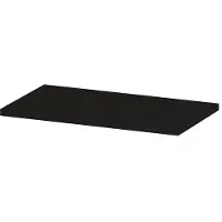 Ink Topdeck 40 Topblad T.b.v. Onderkast 60x40cm - Fineer Matt Intens Black - Badkamermeubels, Wastafelbladen - 8718835663643