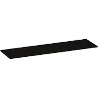 Brauer Ocean Slim Topblad 160,6x46cm - MFC - Timber Black - Badkamermeubels, Wastafelbladen - 8720724560384