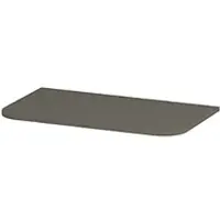 Ink Concept R Topplaat Gelakt Tbv Afgeronde Onderkast - 80x45cm - Mat Beton Groen - Badkamermeubels, Wastafelbladen - 8718835407933