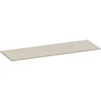 Brauer Ocean Slim Topblad 139,4x46cm - MDF - Mat Beige - Badkamermeubels, Wastafelbladen - 8720724559920