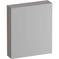 Brauer Impress Deluxe Spiegelkast 59x70cm MFC 1 Deur Met Indirecte LED Verlichting Binnen/onder - Rechtsdraaiend - Timber Greige - Spiegels, Spiegelkasten - 8720724558459