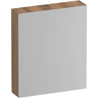 Brauer Impress Spiegelkast 59x70cm MFC 1 Deur - Linksdraaiend - Honey - Spiegels, Spiegelkasten - 8720724558084