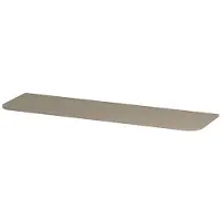 Ink Concept R Topplaat Gelakt Tbv Afgeronde Onderkast - 160x45cm - Mat Creme Cotton - Badkamermeubels, Wastafelbladen - 8718835408190