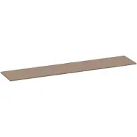 Brauer Ocean Slim Topblad 220,4x46cm - MDF - Mat Mokka - Badkamermeubels, Wastafelbladen - 8720724560049