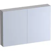 Brauer Impress Deluxe Spiegelkast 99x70cm MFC 2 Deuren Met Indirecte LED Verlichting Binnen/onder - Forest Seashell - Spiegels, Spiegelkasten - 8720724558411