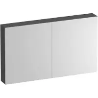 Brauer Impress Spiegelkast 119x70cm MFC 2 Deuren - Timber Grey - Spiegels, Spiegelkasten - 8720724557940