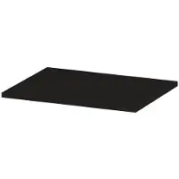 Ink Topdeck 45 Topblad T.b.v. Onderkast - 60x45x1,6cm - Fineer - Matt Intens Black - Badkamermeubels, Wastafelbladen - 8718835663452