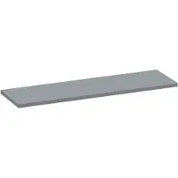 Brauer Ocean Medium Topblad 160,6x46cm - MDF - Mat Grijs - Badkamermeubels, Wastafelbladen - 8720724561787