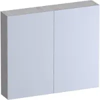 Brauer Impress Deluxe Spiegelkast 80x70cm MFC 2 Deuren Met Indirecte LED Verlichting Binnen/onder - Forest Seashell - Spiegels, Spiegelkasten - 8720724558404