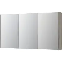 Ink Concept R SPK2 Spiegelkast 3 Deuren - 140x74cm - Mat Creme Cotton - Spiegels, Spiegelkasten - 8718835663223