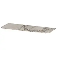 Ink Concept R Topplaat Keramische Slab Tbv Afgeronde Onderkast - 120x45cm - Island Glossy - Badkamermeubels, Wastafelbladen - 8718835406035
