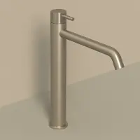 Ivy Aia Nexus Wastafelkraan Verhoogd - L Model - Geborsteld Metal Black PVD - Zonder Waste - Messing - Kranen, Wastafelkranen, Opbouw Wastafelkranen