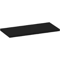 Brauer Ocean Medium Topblad 99,6x46cm - MDF - Mat Zwart - Badkamermeubels, Wastafelbladen - 8720724561848
