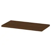 Ink Topdeck 45 Topblad T.b.v. Onderkast - 90x45x3,5cm - MFC - Warm Walnoot - Badkamermeubels, Wastafelbladen - 8718835393472
