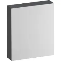 Brauer Impress Deluxe Spiegelkast 59x70cm MFC 1 Deur Met Indirecte LED Verlichting Binnen/onder - Rechtsdraaiend - Timber Grey - Spiegels, Spiegelkasten - 8720724558510