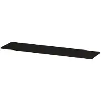 Ink Topdeck 45 Topblad T.b.v. Onderkast - 180x45x1,6cm - Fineer - Matt Intens Black - Badkamermeubels, Wastafelbladen - 8718835663537