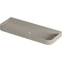 Ink Concept R Duomo Wastafel Centraal Polystone - Zonder Kraangat - 120x45cm - Mat Creme Cotton - 8718835409845 - Rechthoekig - Wastafels,