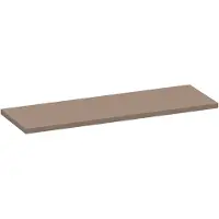 Brauer Ocean Medium Topblad 139,4x46cm - MDF - Mat Mokka - Badkamermeubels, Wastafelbladen - 8720724561053