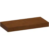 Brauer Creek Topblad Vrijhangend 99,6x50cm - Massief Eiken - Lamellen Eiken Bruin - Badkamermeubels, Wastafelbladen - 8720724562654