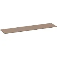 Brauer Ocean Slim Topblad 198,6x46cm - MDF - Mat Mokka - Badkamermeubels, Wastafelbladen - 8720724560032