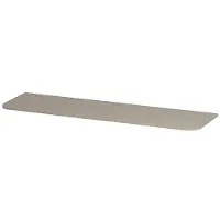 Ink Concept R Topplaat Gelakt Tbv Afgeronde Onderkast - 160x45cm - Mat Kasjmier Grijs - Badkamermeubels, Wastafelbladen - 8718835408183