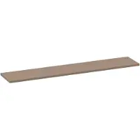 Brauer Ocean Medium Topblad 240,2x46cm - MDF - Mat Mokka - Badkamermeubels, Wastafelbladen - 8720724561091