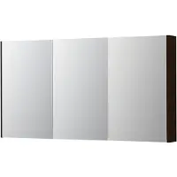 Ink Concept R SPK2 Spiegelkast 3 Deuren - 140x74cm - Fineer Dark - Spiegels, Spiegelkasten - 8718835663254