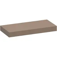 Brauer Creek Topblad Vrijhangend 99,6x50cm - MDF - Mat Mokka - Badkamermeubels, Wastafelbladen - 8720724562562