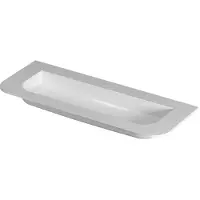 Ink Concept R Fora Wastafel Centraal Keramiek - Zonder Kraangat - 120x45cm - Glans Wit - 8718835410315 - Rechthoekig - Wastafels, Meubelwastafels