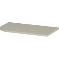 Ink Concept R Fontein Topblad Afgerond 40x22cm Keramische Slab - Links - Travertin Mat - 8718835408855 - Wastafels, Fonteinen, Topbladen