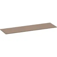 Brauer Ocean Slim Topblad 160,6x46cm - MDF - Mat Mokka - Badkamermeubels, Wastafelbladen - 8720724560025