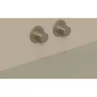 Ivy Aia Nexus Afbouwdeel Inbouwthermostaat Met 2-weg Stop-omstel Symmetry - Geborsteld Metal Black PVD - Kranen, Badkranen, Inbouw Badkranen