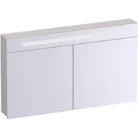 Brauer Promise Spiegelkast 120x70cm MDF 2 Deuren Met Directe LED Verlichting Boven - Mat Zand - Spiegels, Spiegelkasten - 8720724559326